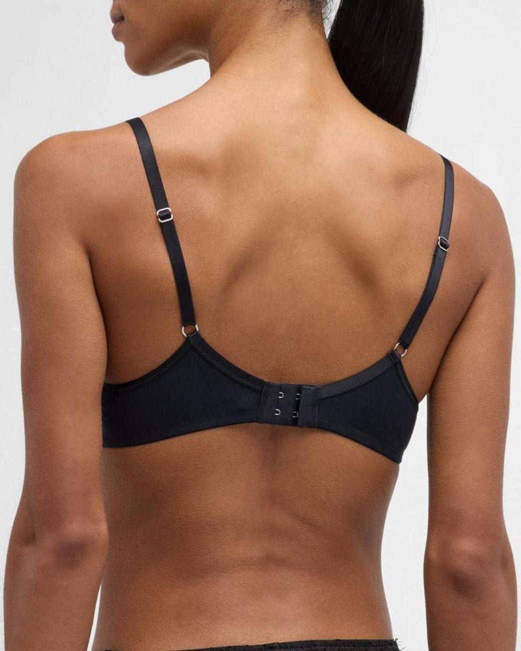 Hanro Blue Cotton Sensation Underwire Bra