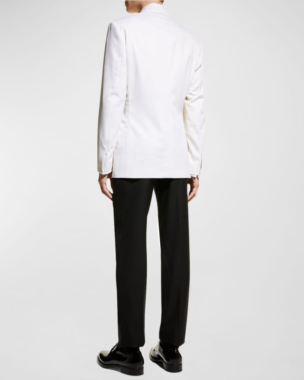 Brioni White Apos;S Solid Wool Dinner Jacket for men