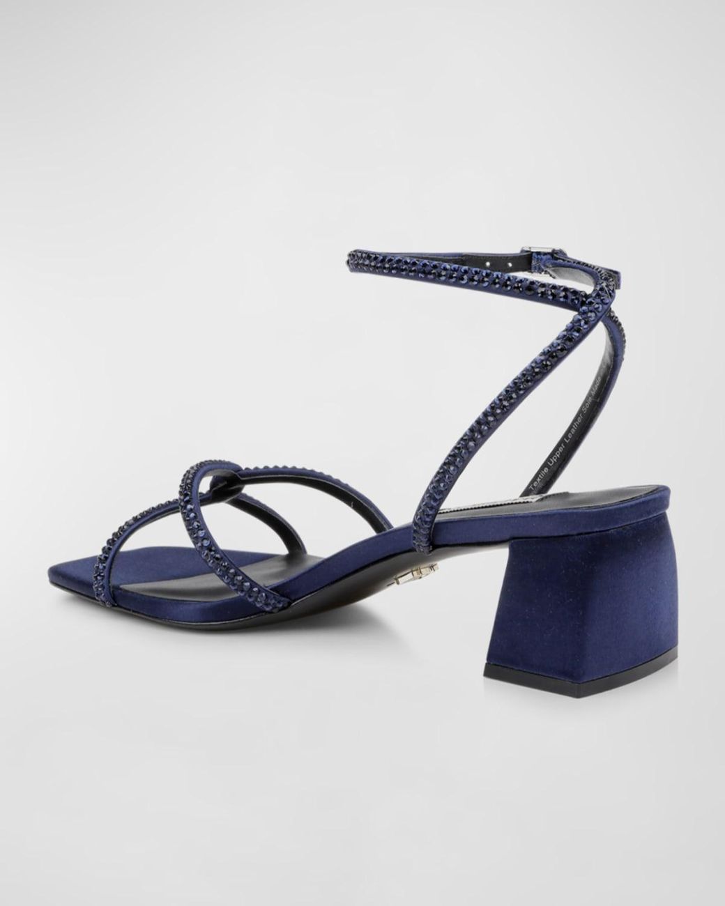 Badgley Mischka Brisa Strass Ankle-Strap Sandals in Blue | Lyst