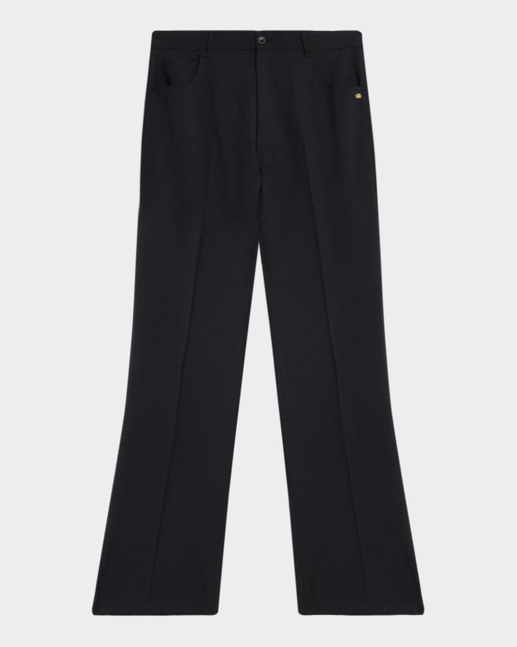 Amiri Blue Apos;S Polyester And Wool Bootcut Five-Pocket Pants for men