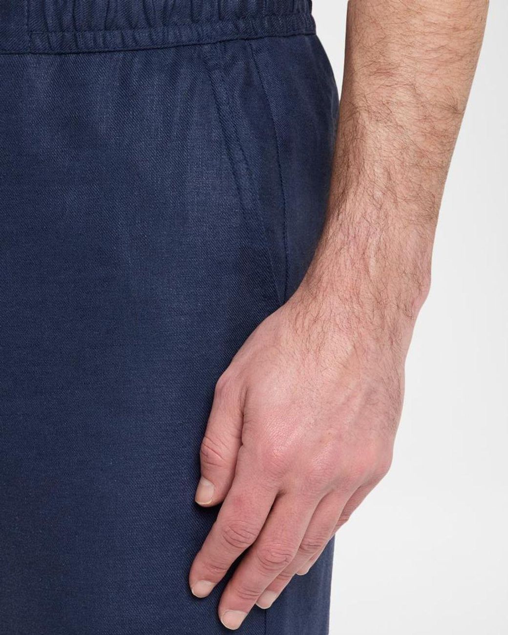 Bugatchi Blue Apos;S Aerolinen Drawstring Pants for men