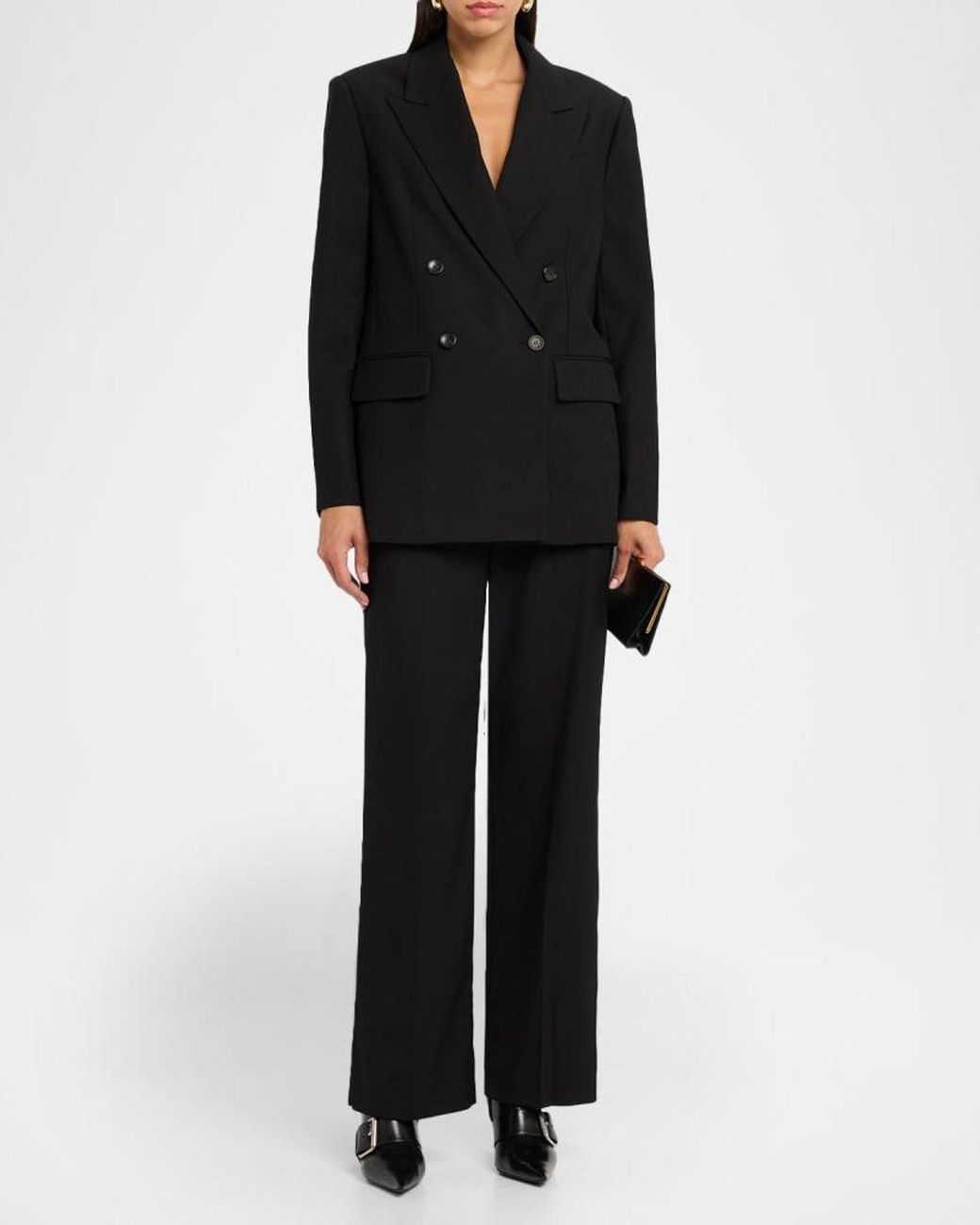A.L.C. Black Calla Oversized Tailored Jacket