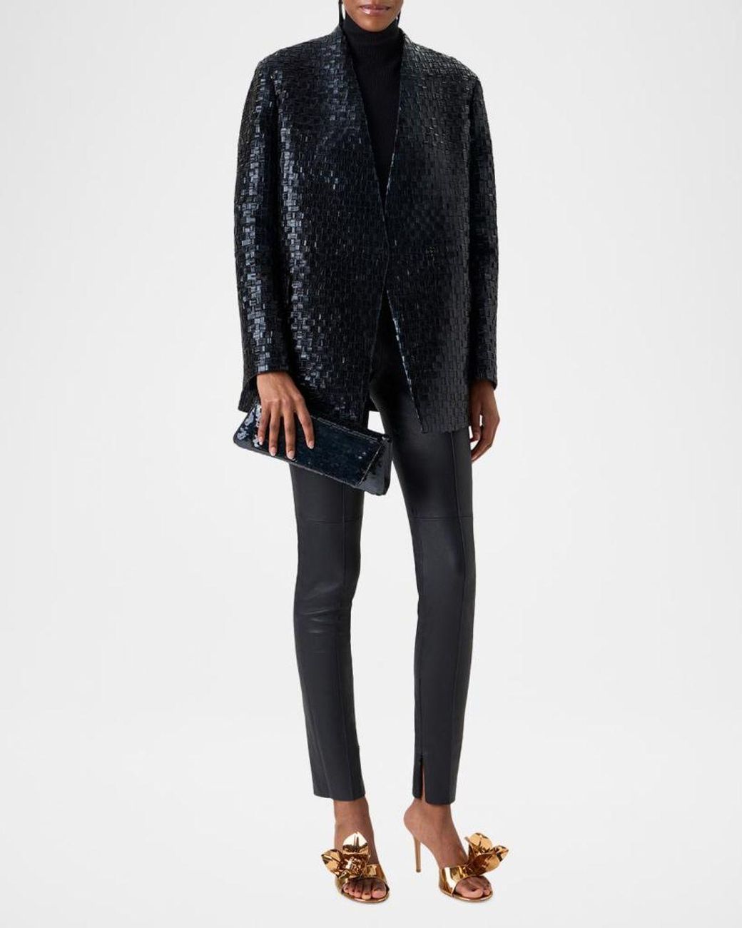 Akris Blue Kepler Techno Braided Jacket