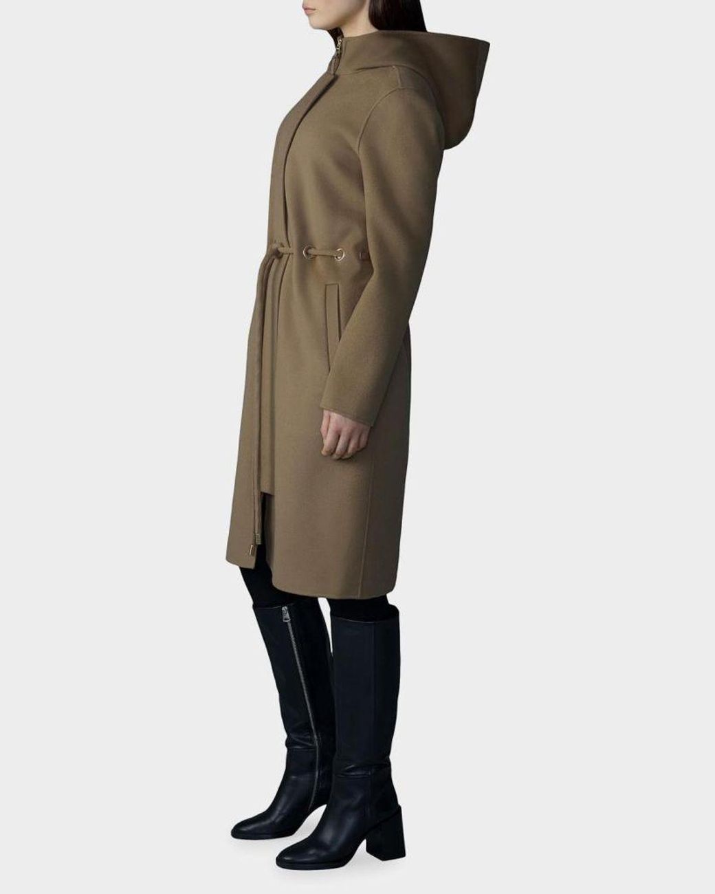 Mackage Natural Blithe Handmade Wool Coat