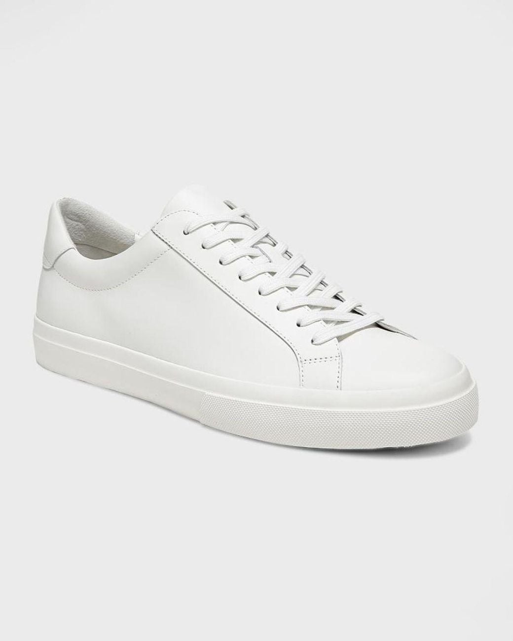 Vince White Apos;S Fulton Solid Leather Low-Top Sneakers for men