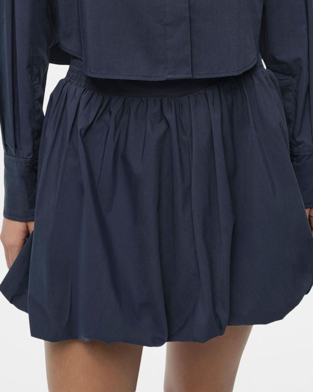Jonathan Simkhai Blue Pippa Mini Bubble Skirt