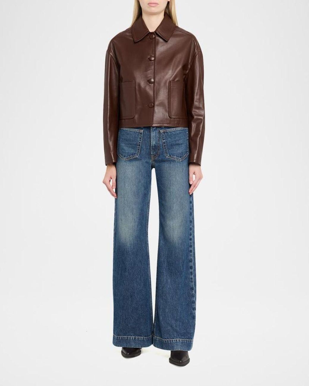 A.L.C. Brown Brooks Leather Jacket