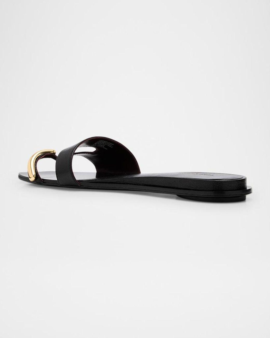 Tory Burch Multicolor Pierced Leather Toe Ring Flat Sandals