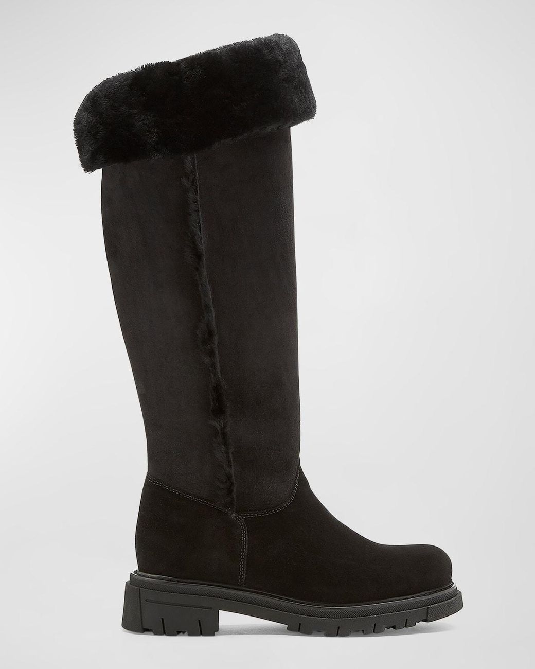 LA CANADIENNE retailer Shearling Snow Boots