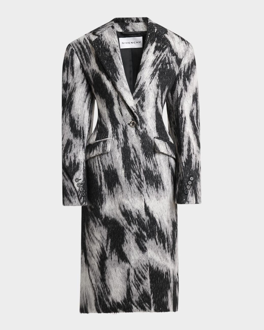 Givenchy Multicolor Animal Cocoon Coat