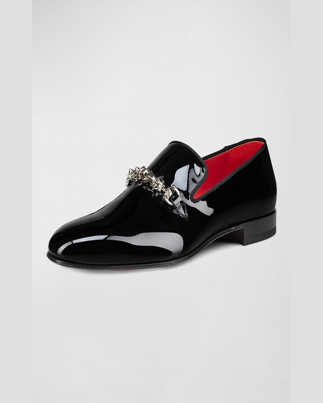 Christian Louboutin Equiswing Patent Bit Loafers in Black