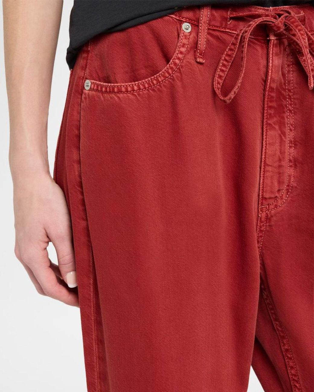 Rag & Bone Red Featherweight Phoebe Drawstring Jeans