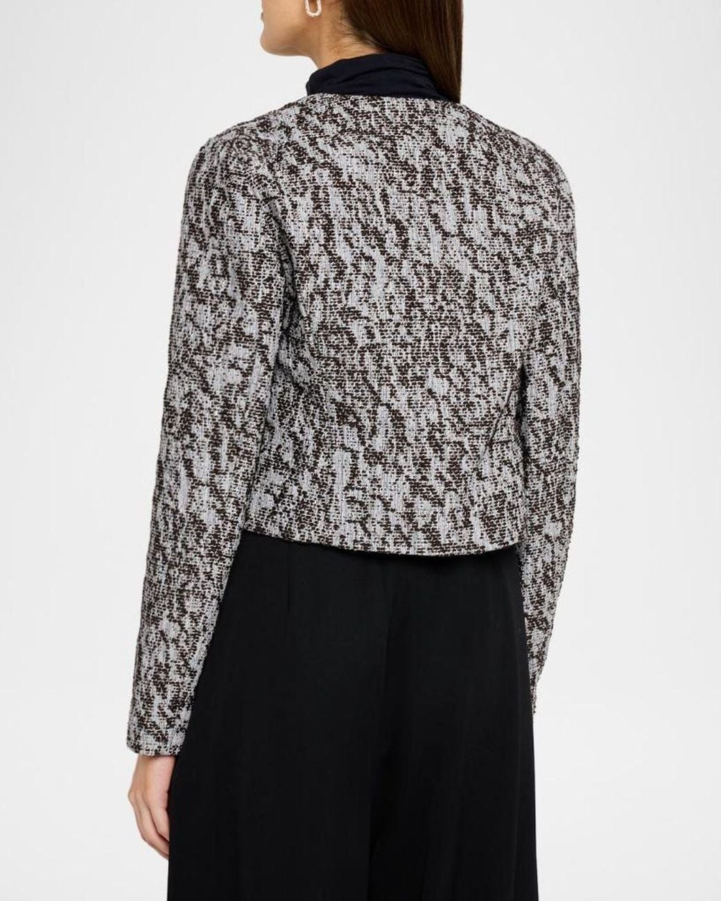 IRO Black Eugeny Tweed Jacket