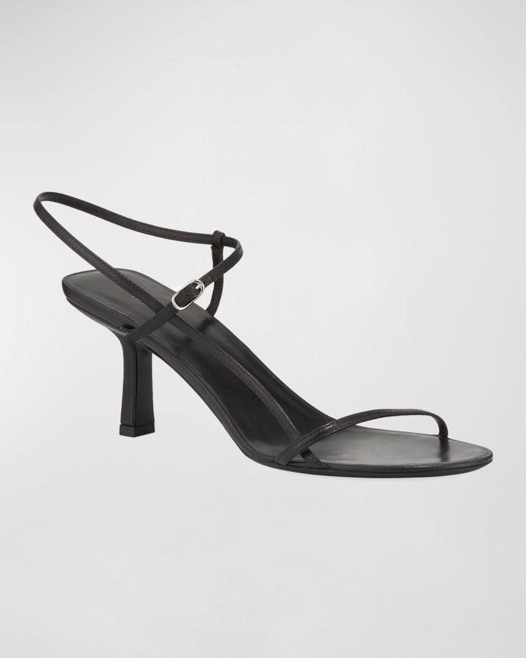 The Row Black Bare Sandal