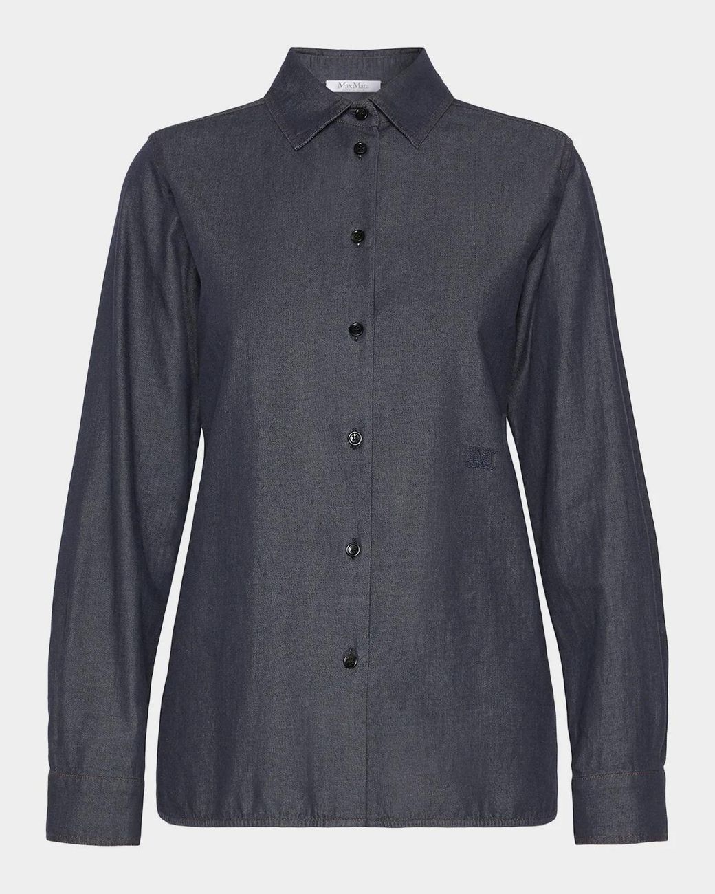 Max Mara Blue Denim Button-Down Shirt