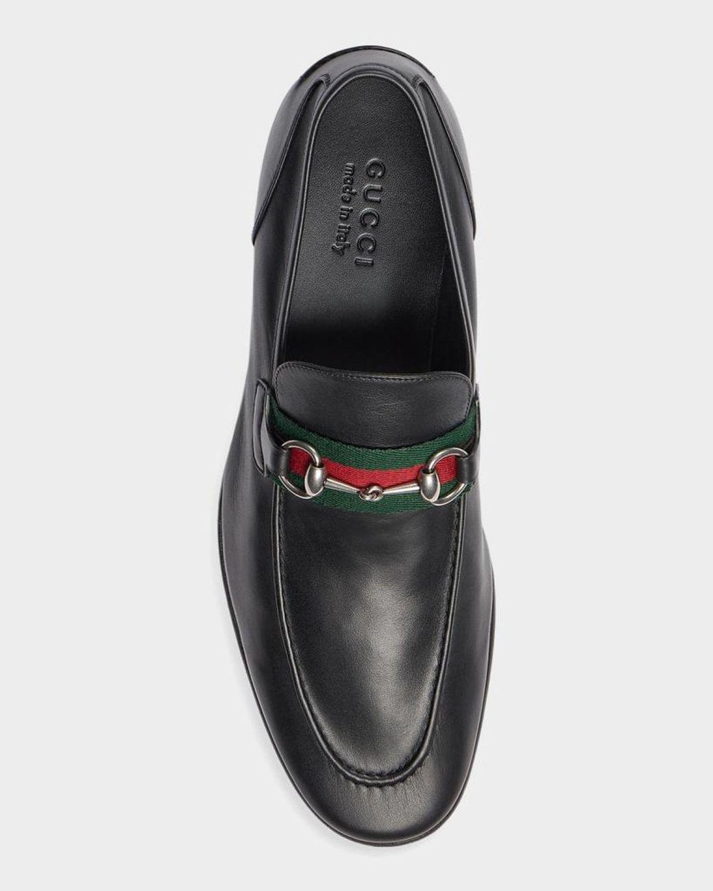 Gucci Black Apos;S Como Leather Loafers for men