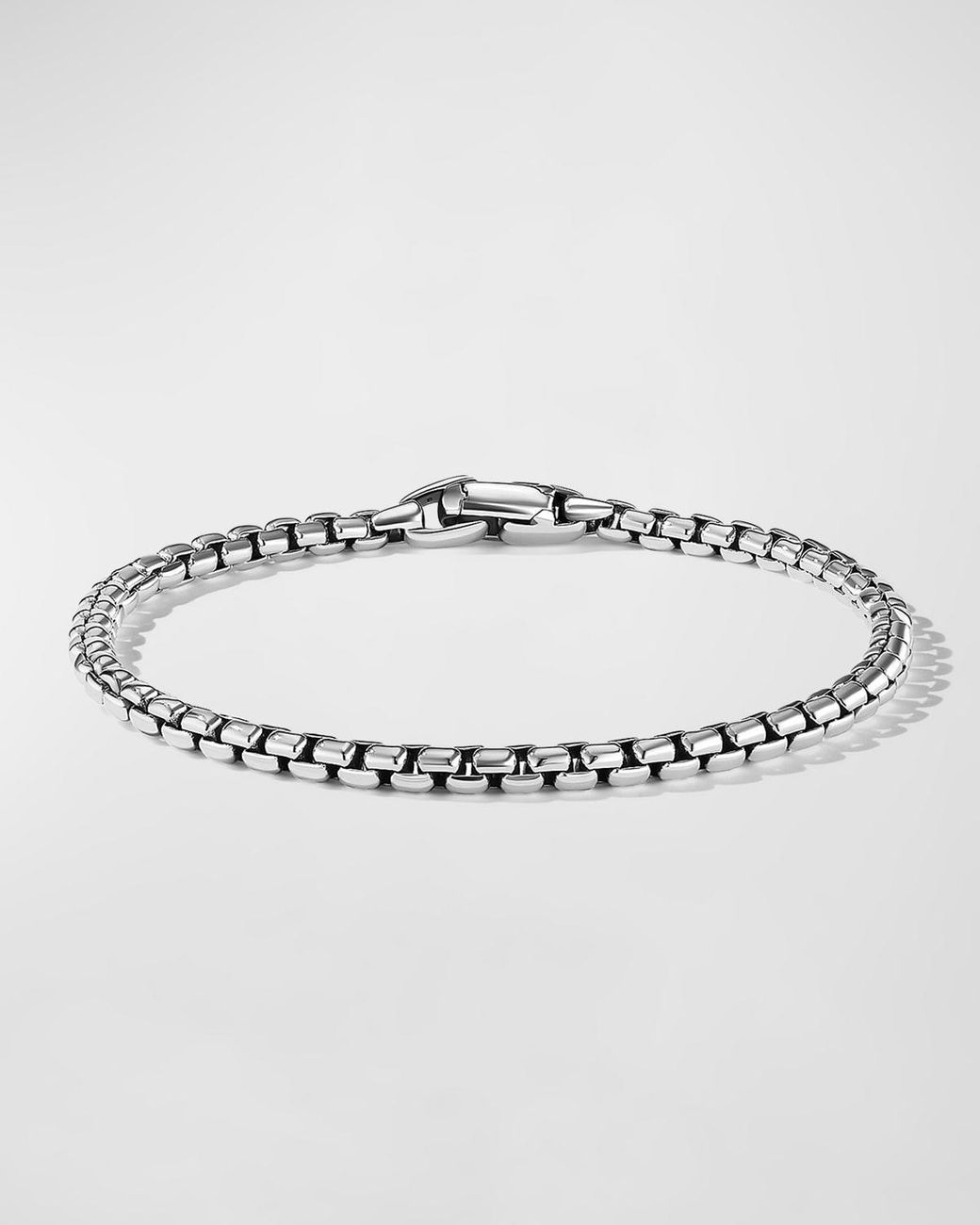 David Yurman Box Chain Bracelet In Silver 4mm in Metallic for Men
