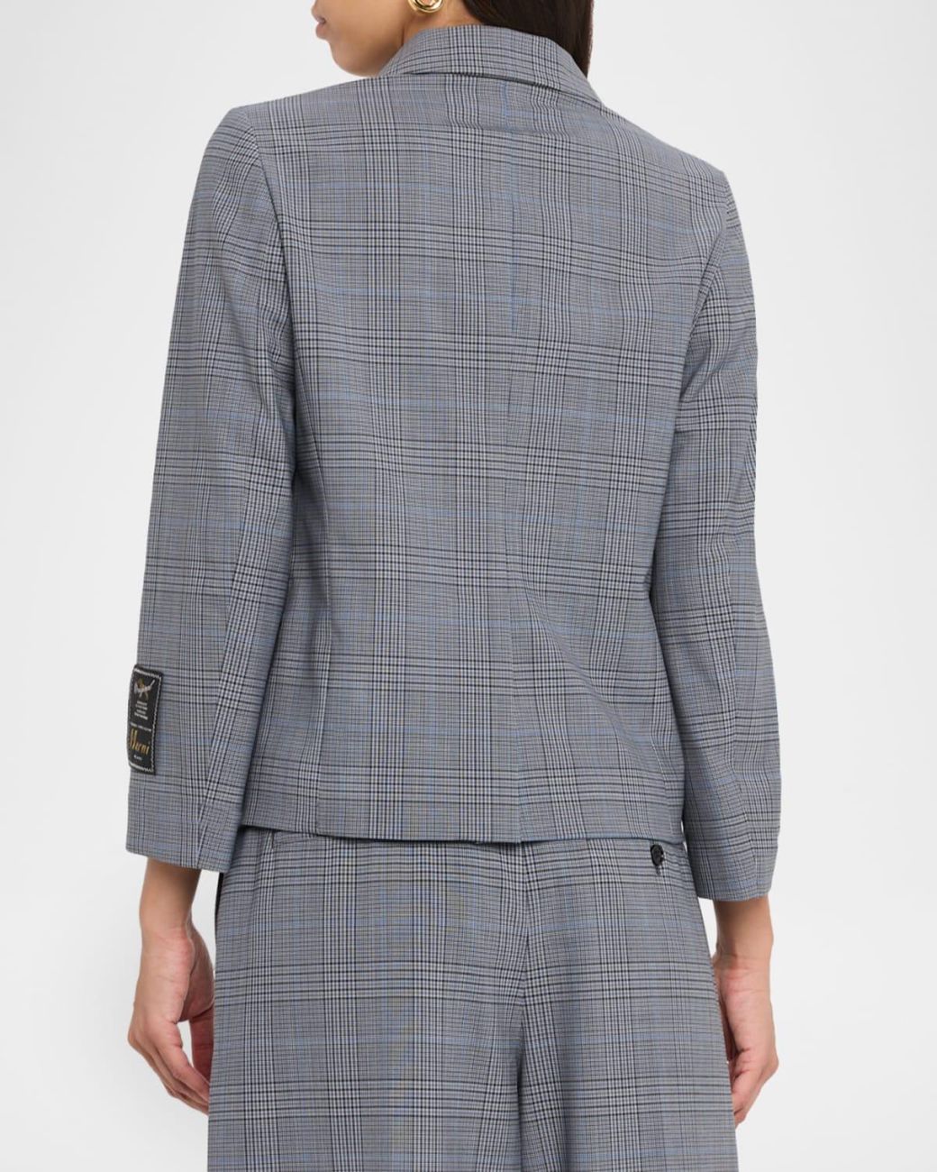 Marni Gray Check Single-Breasted Jacket