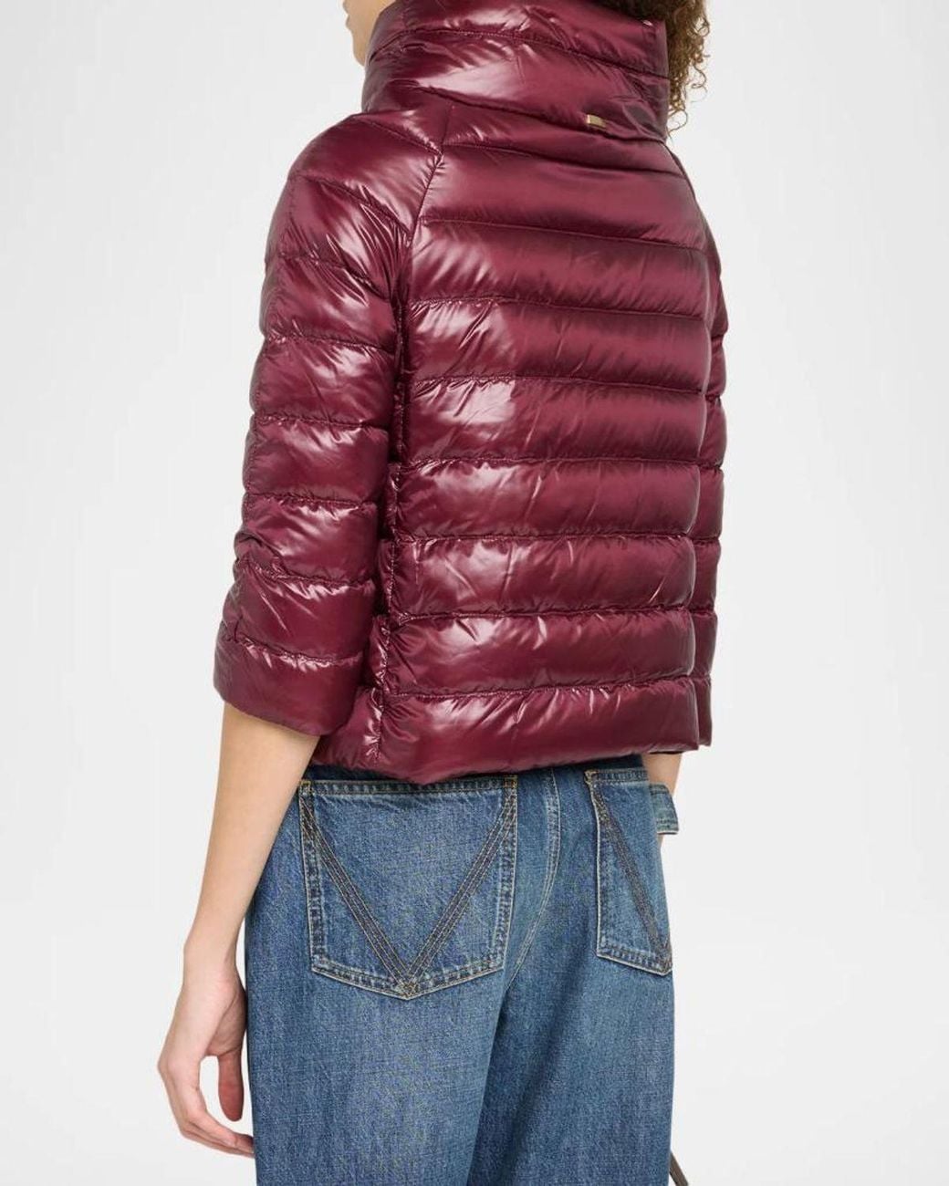 Herno Iconico Piumino Sofia Water-Resistant Nylon Ultralight Puffer ...