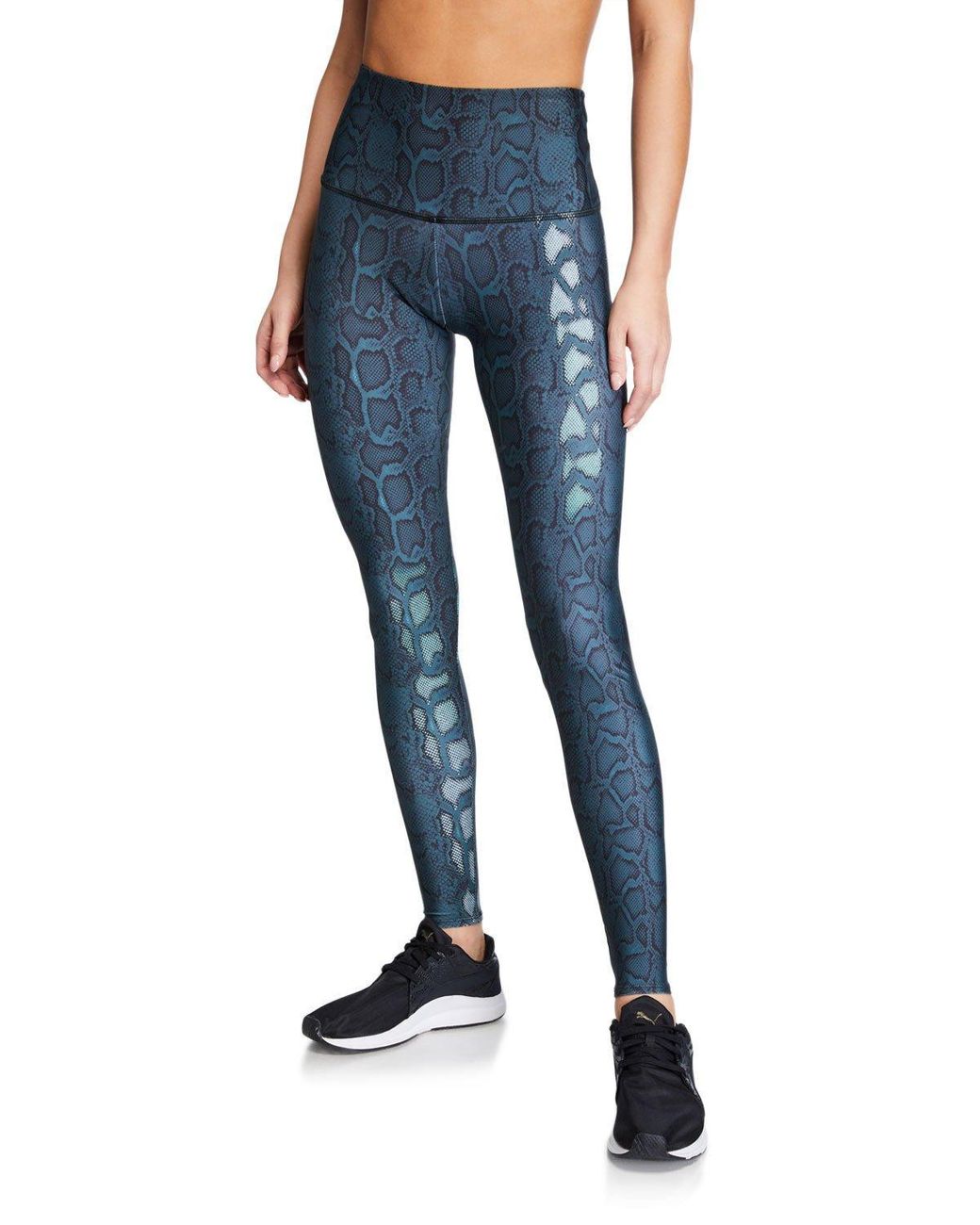 Onzie Synthetic Hunter High-rise Snake-print Leggings in Blue - Lyst