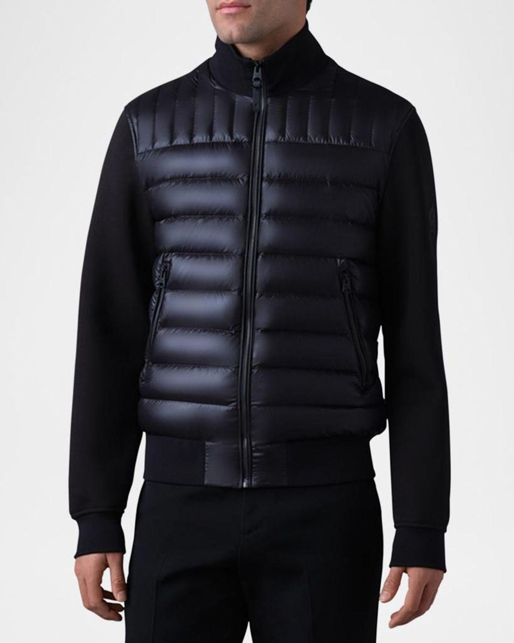 Mackage Black Apos;S Collin Mixed-Media Down Jacket for men