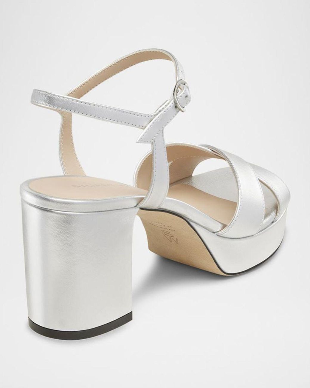 Stuart Weitzman Metallic Dayna Platform 80 Sandals