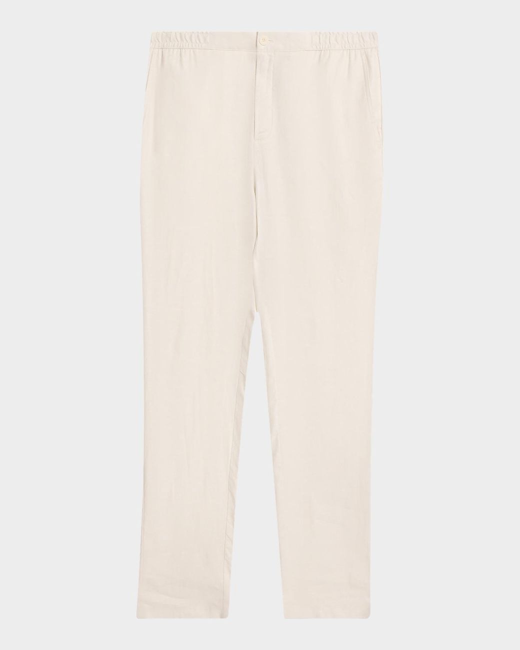 Bugatchi White Apos;S Aerolinen Drawstring Pants for men