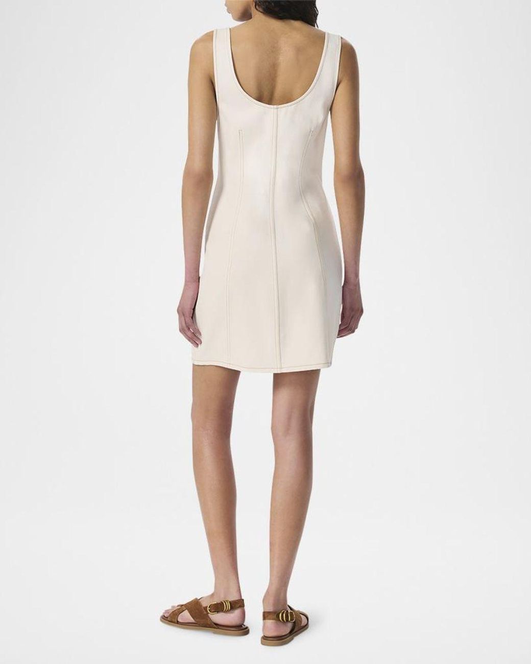 Rag & Bone White Featherweight Laney Button-Front Mini Dress