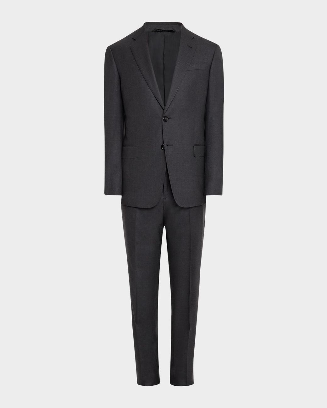 Giorgio Armani Black Mne & Apos;S Basic Wool Two-Piece Suit for men