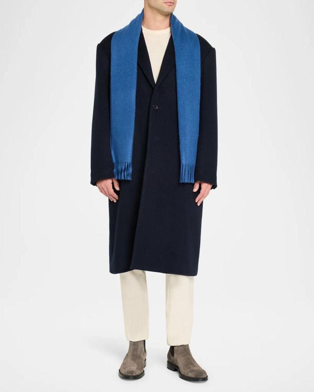 Paul Smith Blue Apos;S Cashmere Scarf for men