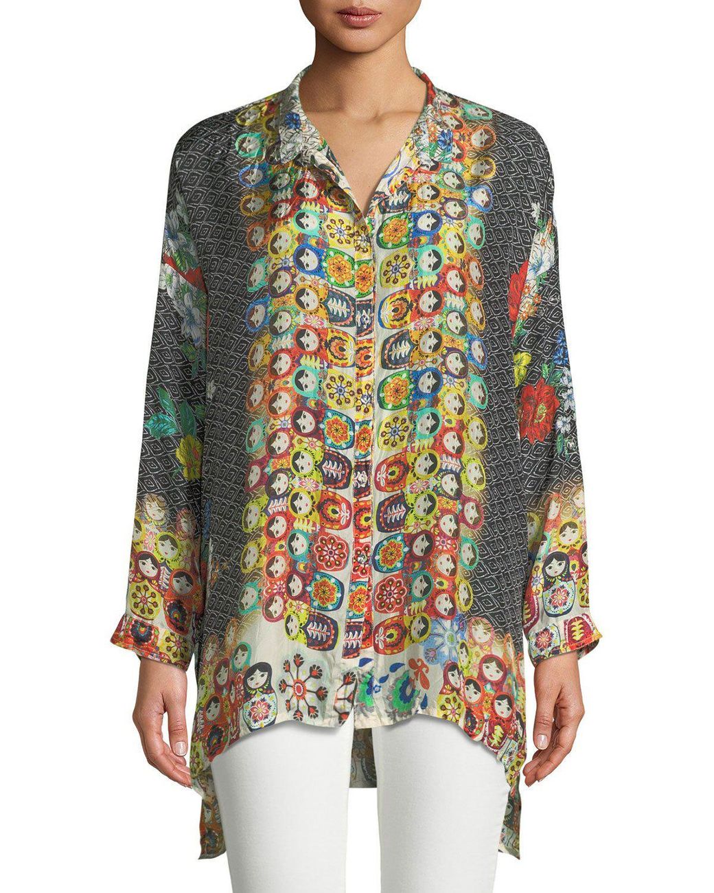 johnny was cabo button down blouse