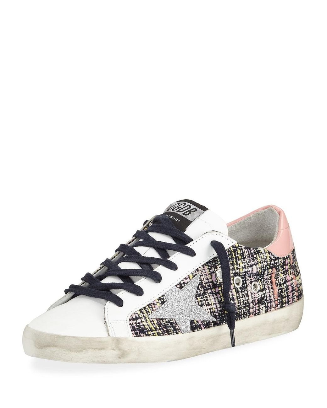 golden goose tweed sneakers