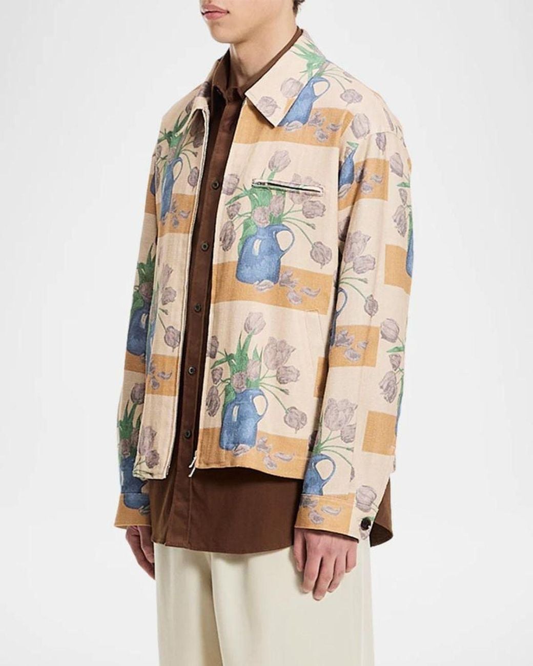 vowels Multicolor Apos;S Full-Zip Shirt Jacket for men