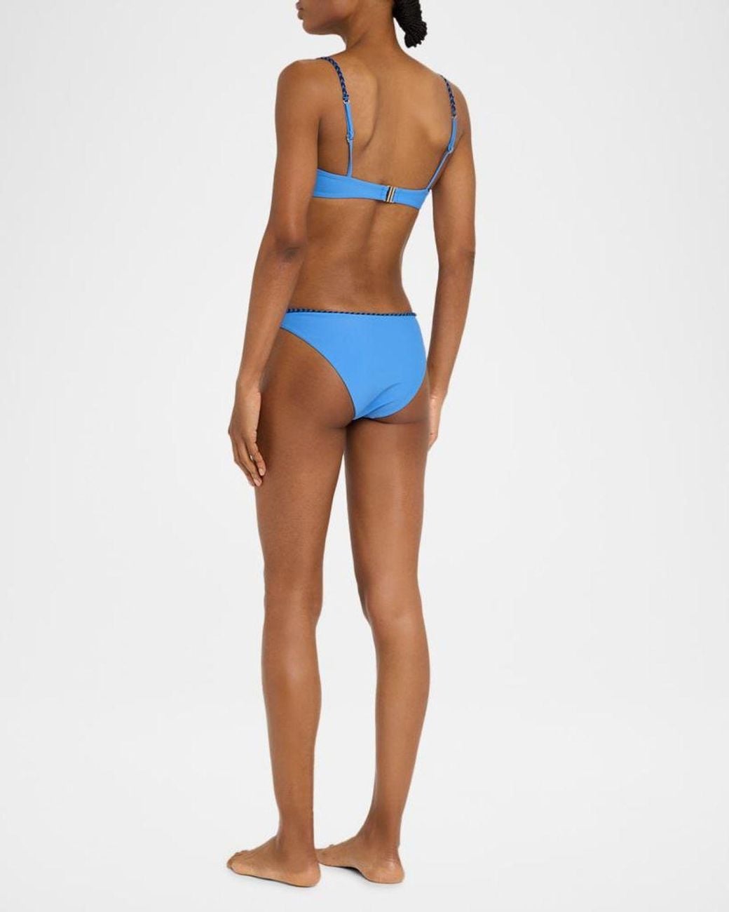 Ramy Brook Blue Braided Isla Bikini Bottoms