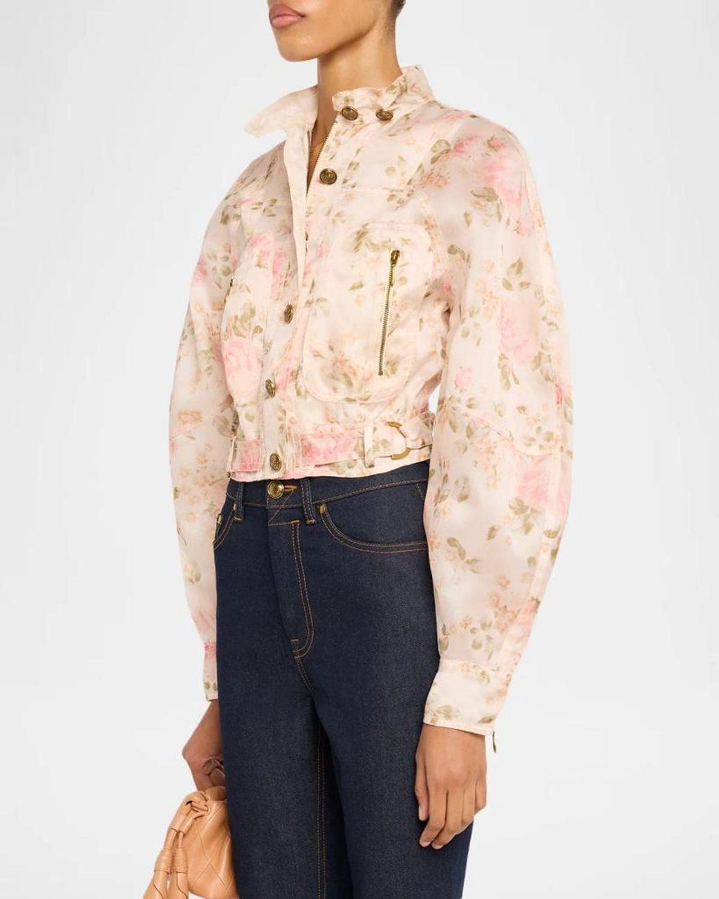 Zimmermann Natural Clash Biker Jacket
