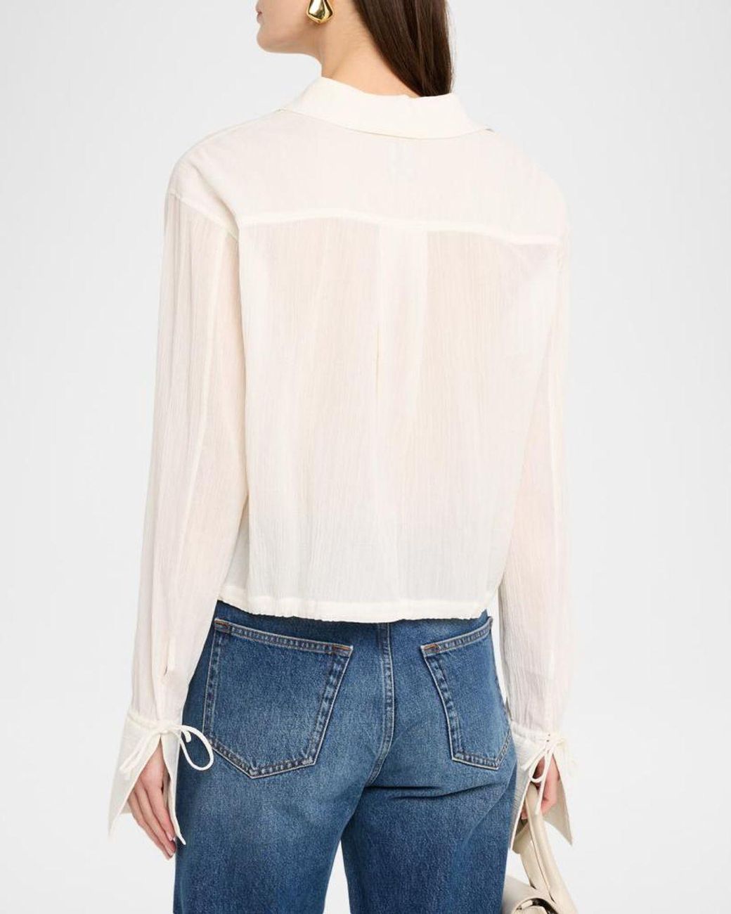 Totême  White Drawstring Shirt