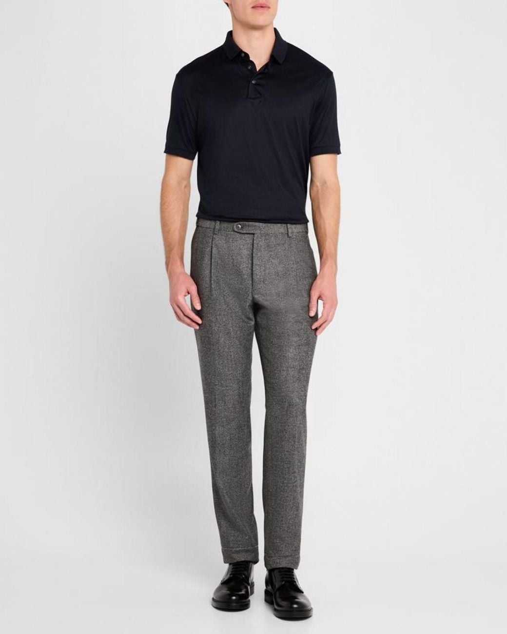 Brioni Gray Apos;S Wool Trousers for men