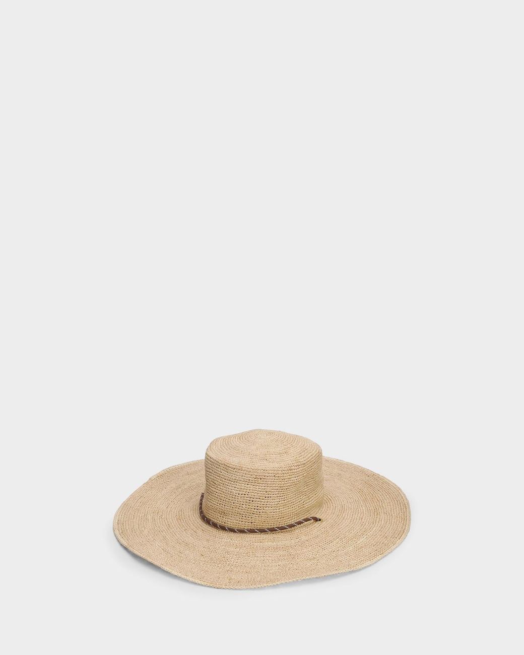 Rag & Bone Natural Frankie Boater Hat