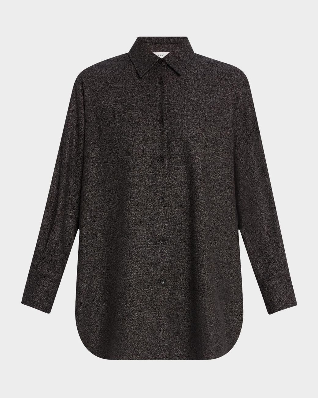 A.L.C. Black Spence Button-Front Tunic