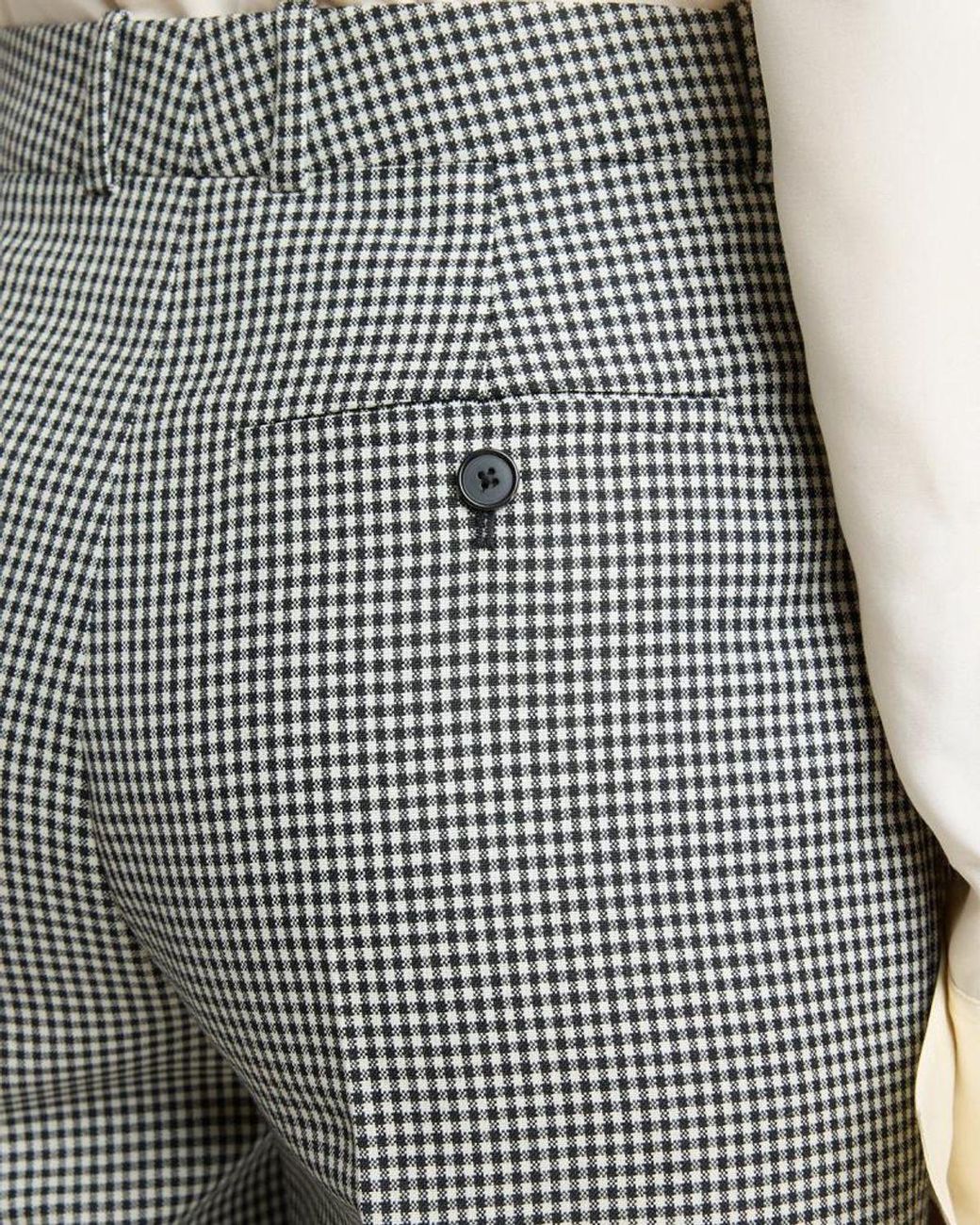 Givenchy Gray Houndstooth Slim-Leg Cigarette Pants