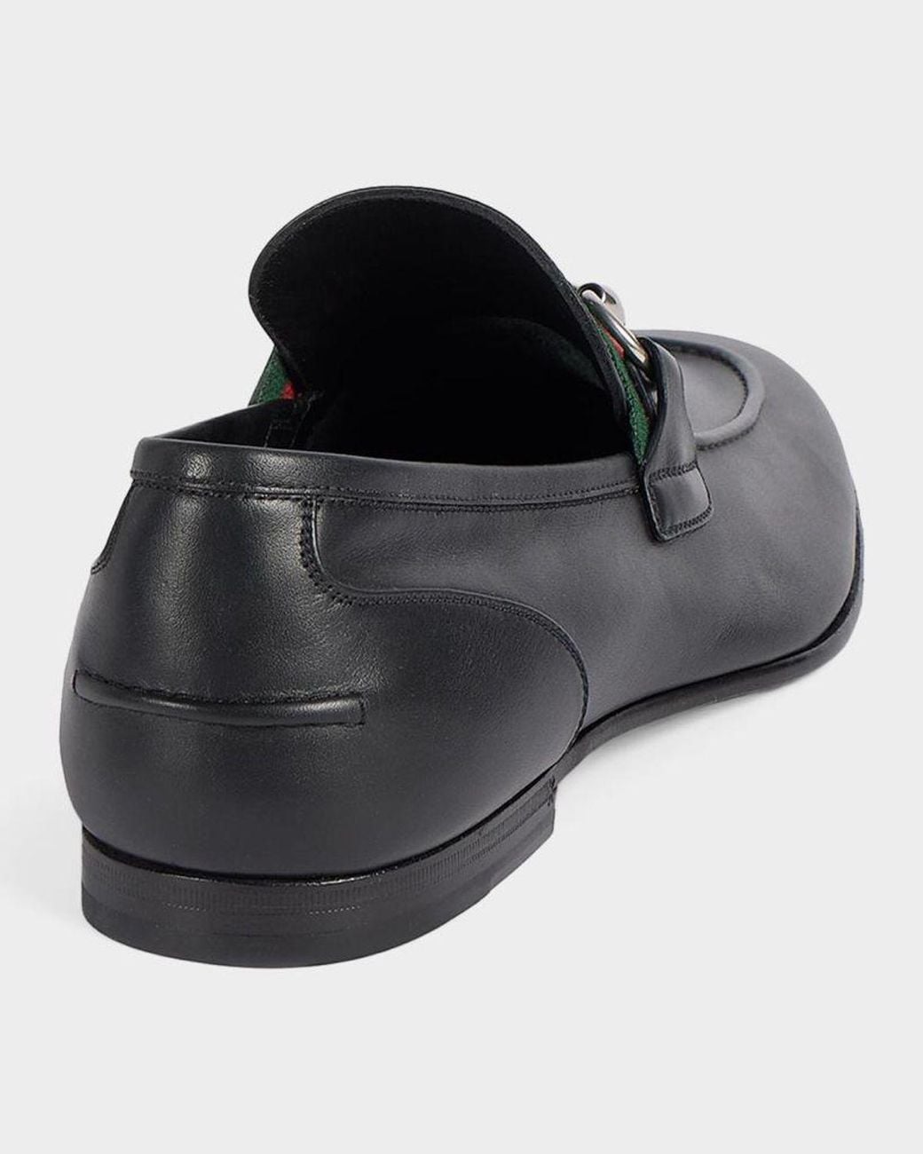 Gucci Black Apos;S Como Leather Loafers for men