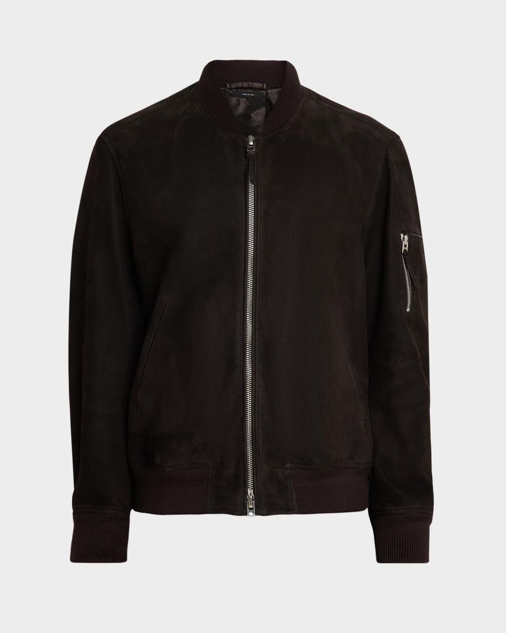 Tom Ford Black Apos;S Suede Lambskin Bomber Jacket for men