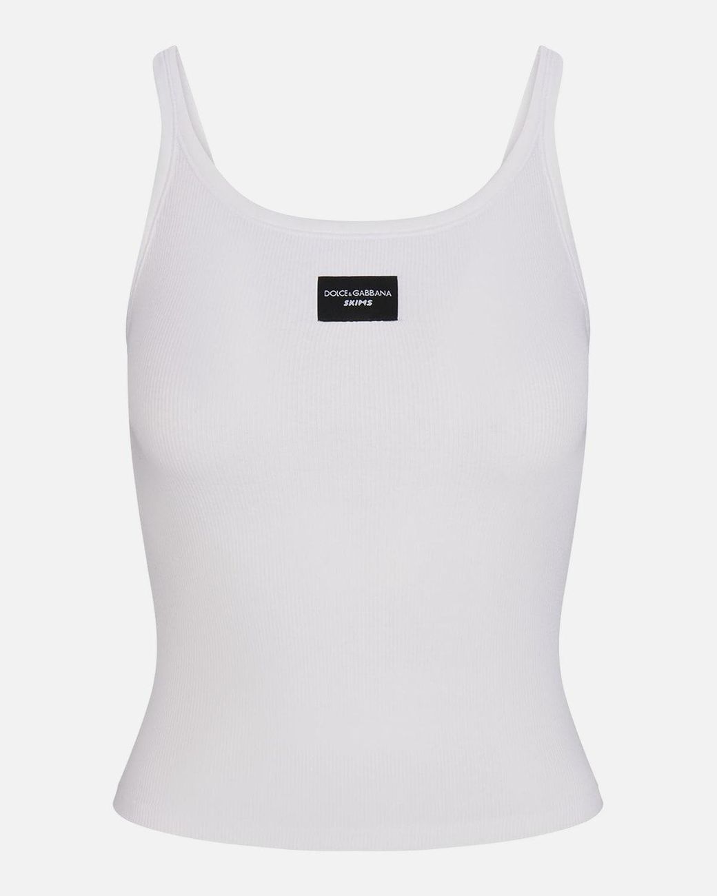DOLCE&GABBANA ×SKIMS ホワイトタンクトップXS dolce-gabbana-x-skims-SNOW-