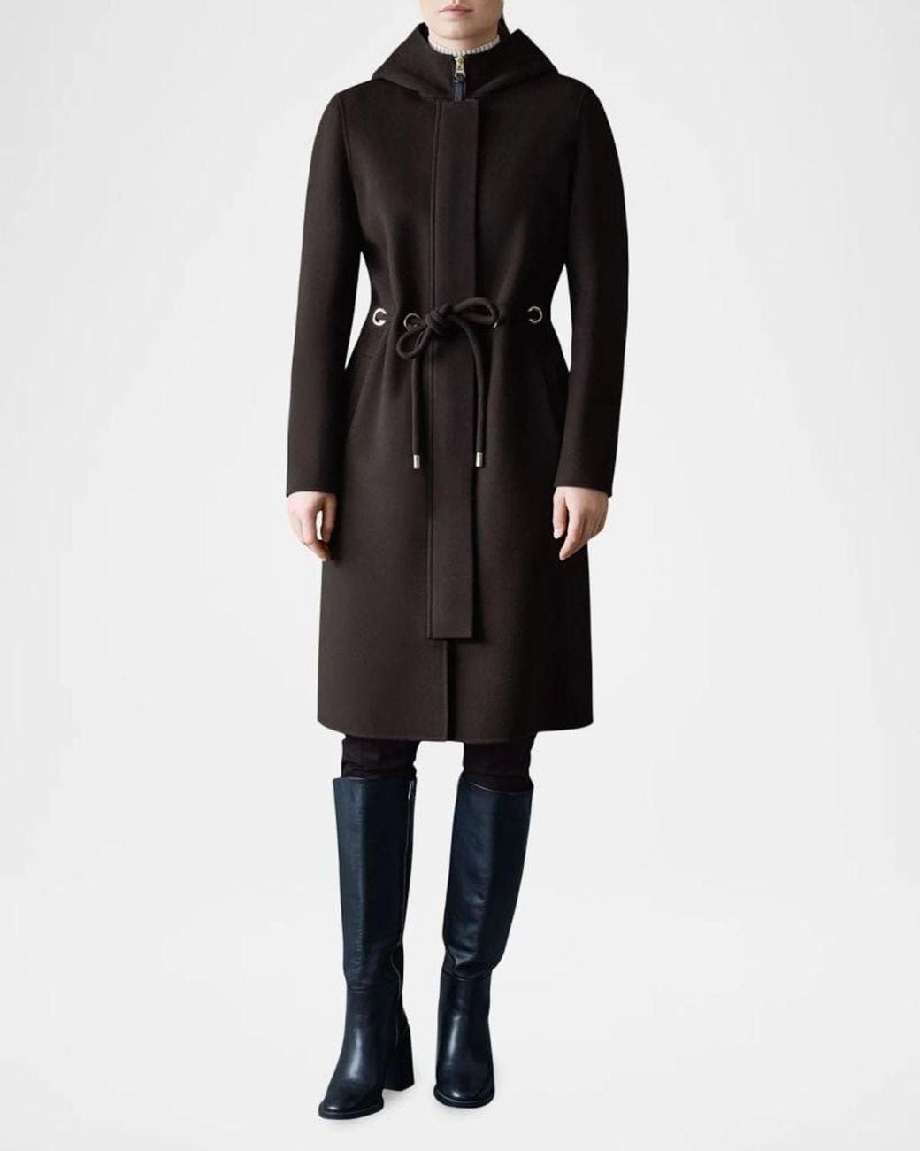 Mackage Black Blithe Wool Coat