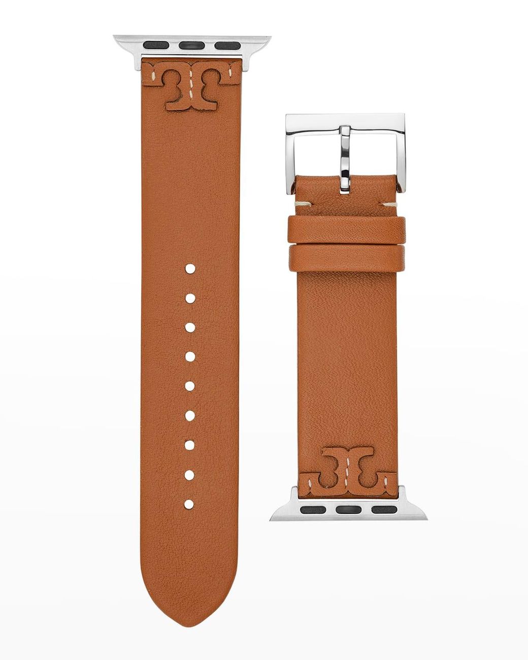 Tory Burch Mcgraw Leather Apple Watch Band In Luggage, 38-40mm in White |  Lyst
