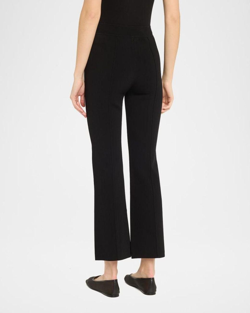 Jonathan Simkhai Black Ashlon Pull-On Cropped Pants
