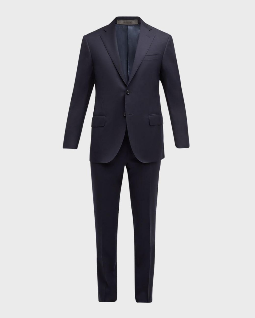 Corneliani Blue Apos;S Solid Wool Leader Suit for men