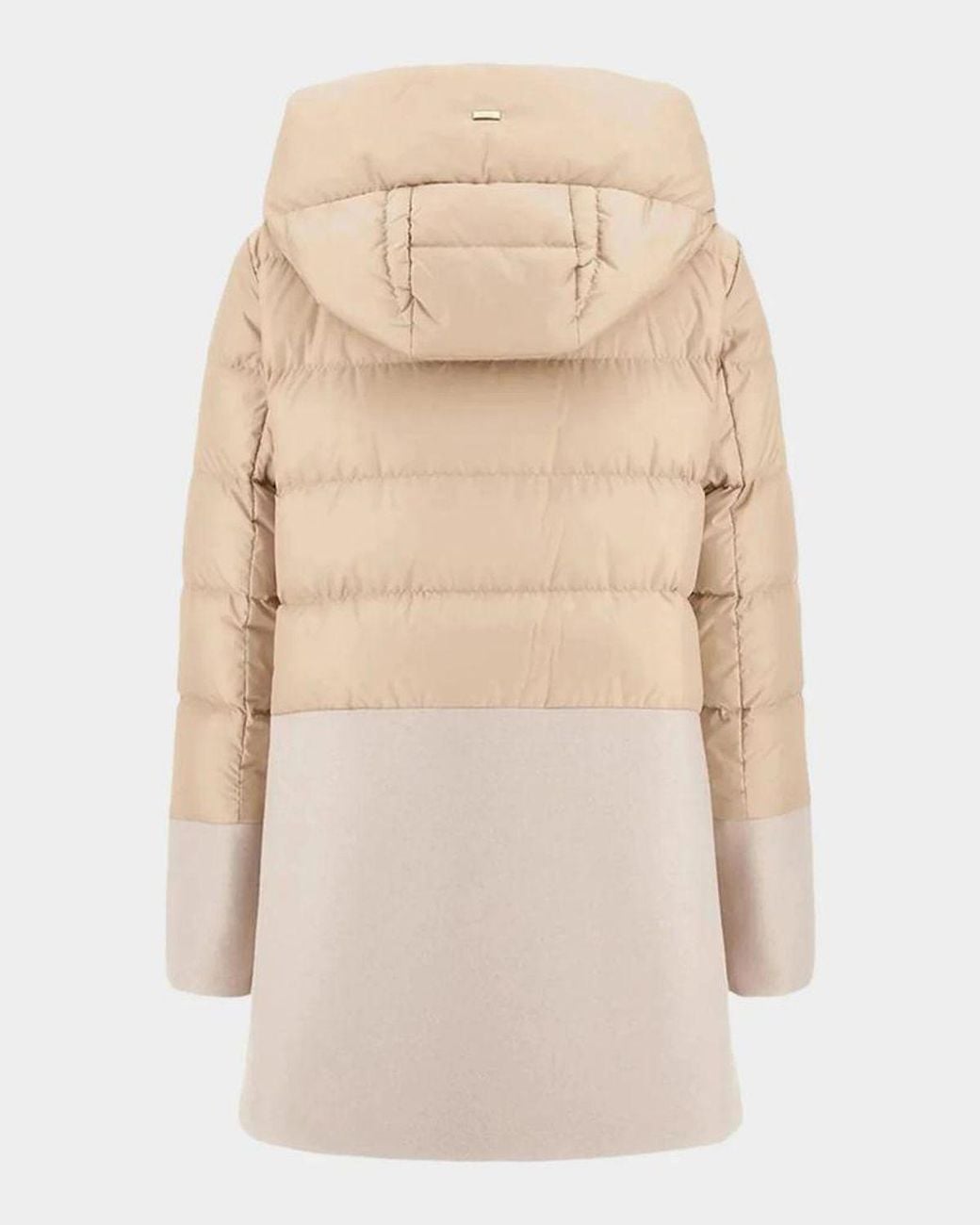 Herno Natural Woven Half Down-Fill Jacket