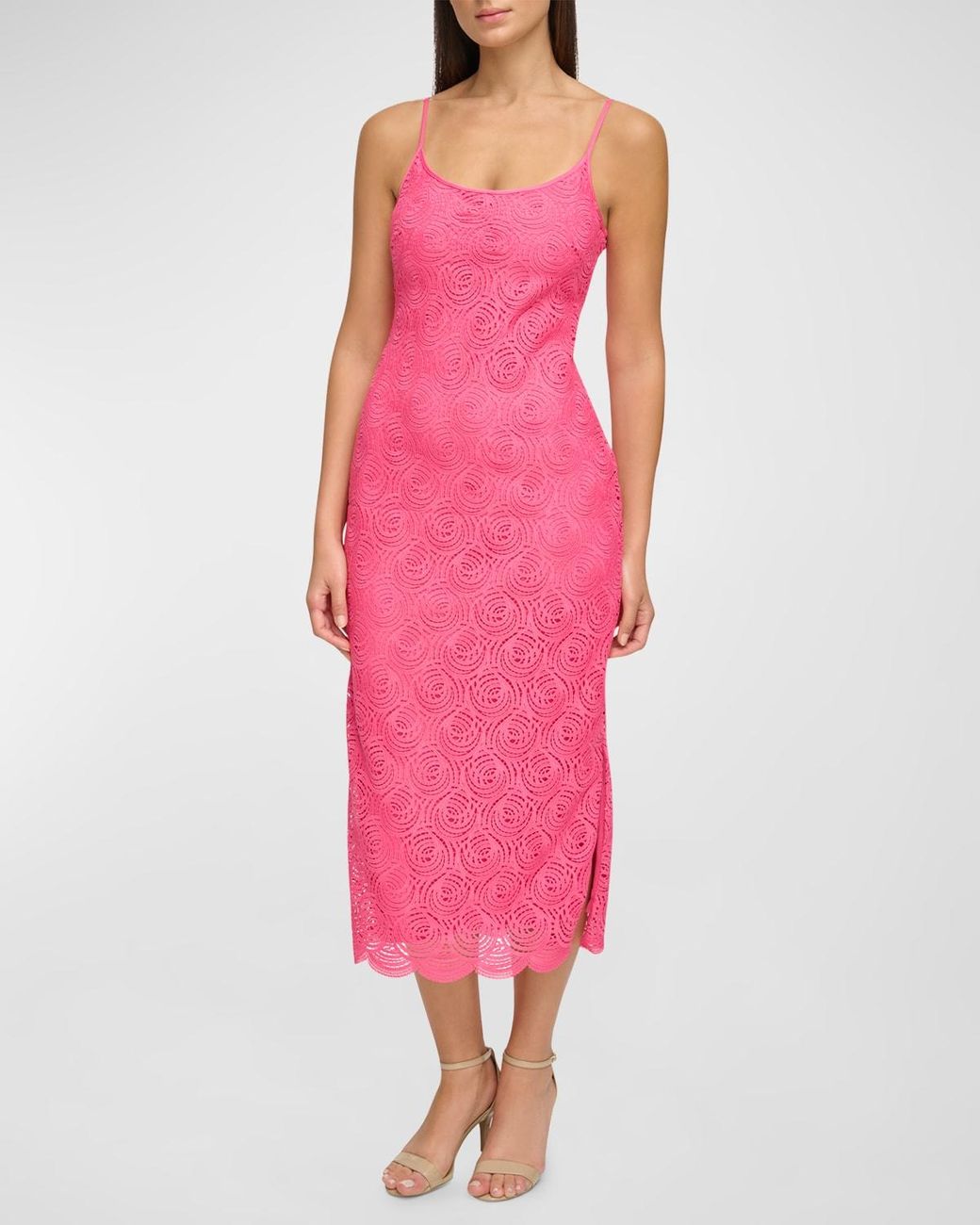 Donna karan pink dress cheap