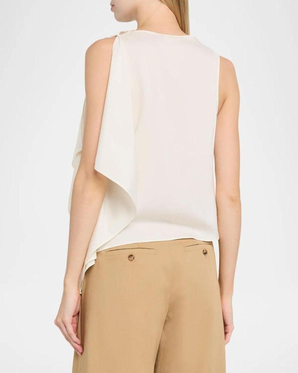A.L.C. White Kit Draped Top